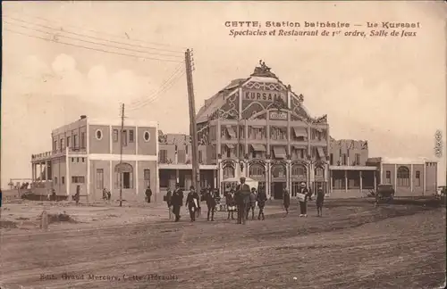 Ansichtskarte Sete/Sète/Cette Salle de Jeux/Kursaal 1927