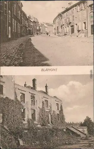 Ansichtskarte Blâmont (Blankenberg) Ortsmotiv - Schloss Ruine 1917