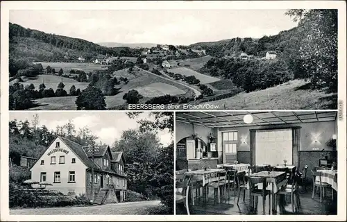 Ansichtskarte Ebersberg Gasthaus und Pension zur Waldschenke 1960