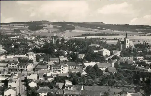 Ansichtskarte Lettowitz (Letovice) Panorama-Ansicht mit Blick zur Kirche 1965