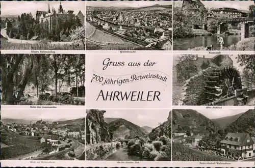 Ahrweiler-Bad Neuenahr-Ahrweiler Kloster,  Altes Mühlrad uvm. 1958