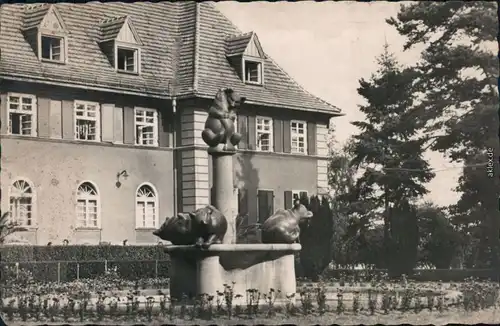 Graal-Müritz Sanatorium "Richard Assmann" mit Bärenbrunnen 1962