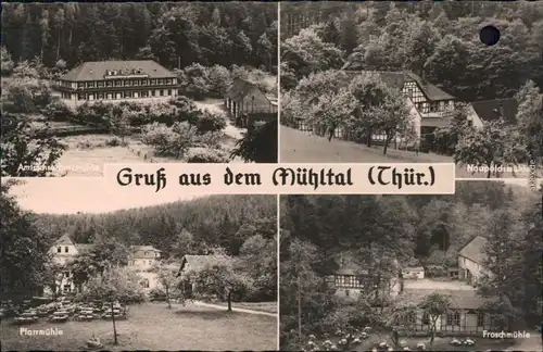 Mühltal Amtsschreibermühle, Naupoldsmühle, Pfarrmühle, Froschmühle 1960