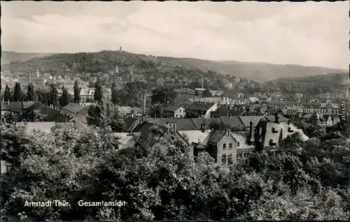 Ansichtskarte Arnstadt Panorama-Ansicht 1960