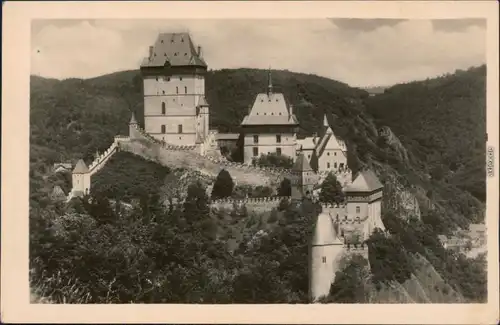 Ansichtskarte Karlstein Karlštejn Burg Karlštejn 1950