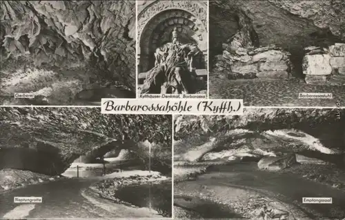 Ansichtskarte Kelbra (Kyffhäuser) Barbarossahöhle 1968