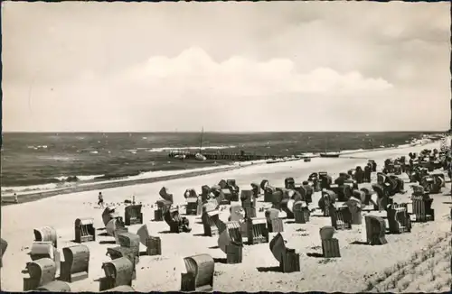 Ansichtskarte Kühlungsborn Weststrand 1964