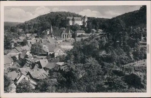 Ansichtskarte Stolberg (Harz) Panorama-Ansicht, Schloss 1956