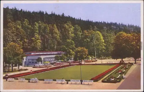 Ansichtskarte Bad Elster Badeplatz 1950