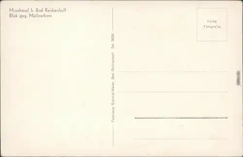 Ansichtskarte Bad Reichenhall Restauarnt Mauthäusl 1934 