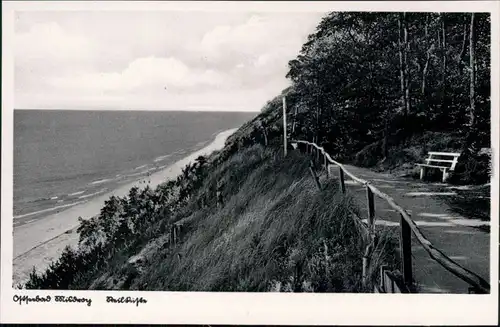 Ansichtskarte Misdroy Międzyzdroje Weg zum Kaffeeberg 1930 