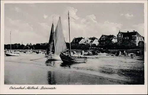 Ansichtskarte Ahlbeck (Usedom) Partie an der Dünenstraße 1958 