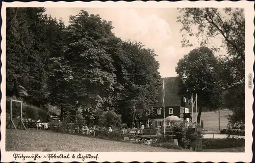 Ansichtskarte Kipsdorf-Altenberg (Erzgebirge) Partie an der Putzmühle 1932 