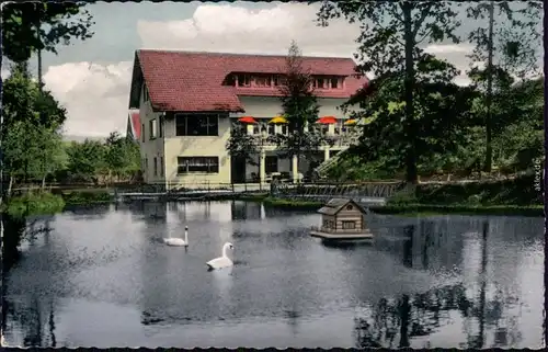 Buchhausen-Höxter (Weser) Café - Restaurant - Pension - Haus Silberteich 1962