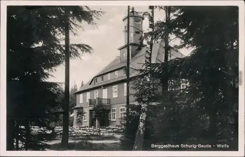 Weifa-Steinigtwolmsdorf Wołbramecy Berggasthof Schurig-Baude 1936 