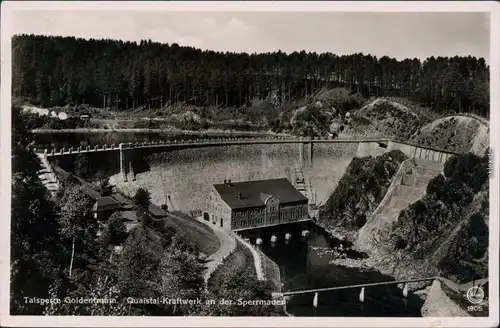 Goldentraum Marklissa Złotniki Lubańskie Leśna Talsperre und Kraftwerk 1935