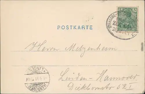 Ansichtskarte Barr (Elsaß) Barr (Bas-Rhin) Stadt und Weinreben 1901 
