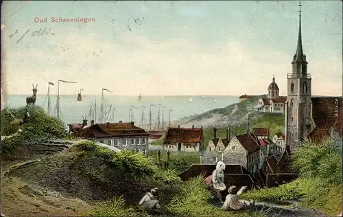 Scheveningen-Den Haag / 's-Gravenhage Den Haag Alt: - Fischerdorf, Hafen 1906 