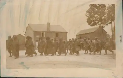 1. WK. - Französische Streitkräfte Kriegsgefangene Privatfotokarte 1915