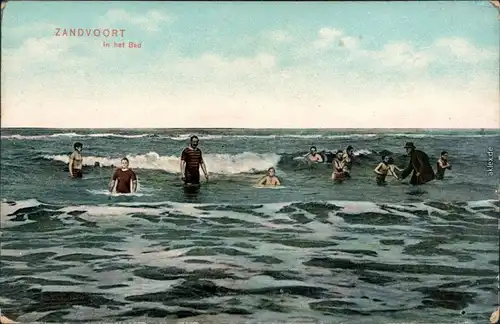 Ansichtskarte Zandvoort In het Bad - Badegäste 1907 