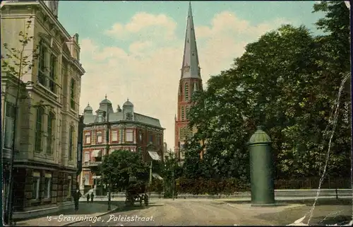 Den Haag / 's-Gravenhage Den Haag Paleisstraat - Littfaßsäule 1907 