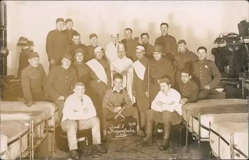 Reichenberg Liberec Kriminalnika - Junge tscheschische Soldaten 1922 