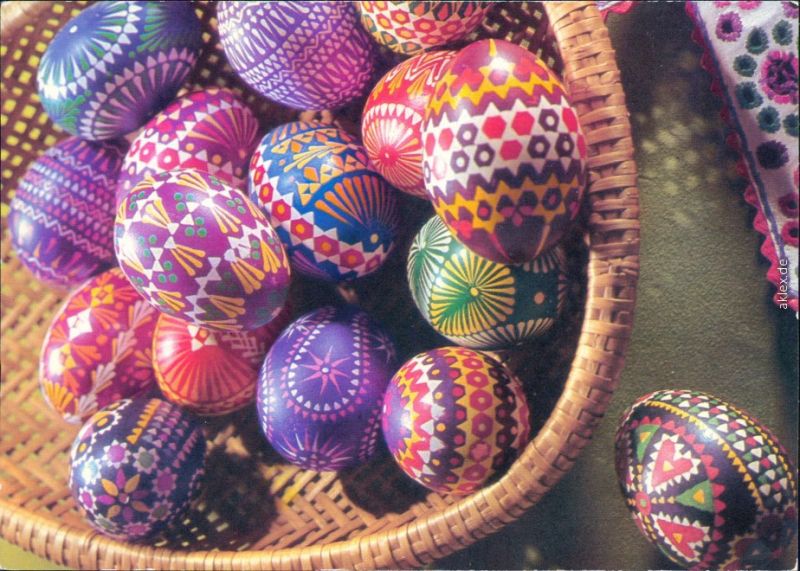 Glückwunsch: Ostern / Oster-Karten - bunte Sorbische ...