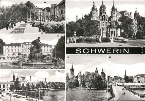 Schwerin Neue Anlagen   Pfaffenteich, Schiffbrüchigendenkmal  Alter Garten 1984