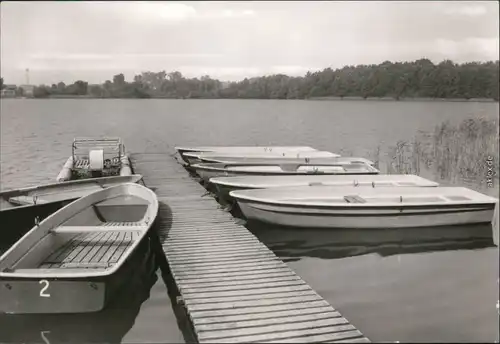 Klein Labenz-Warin (Mecklenburg) Klein Labenzer See - Bootssteg 1983