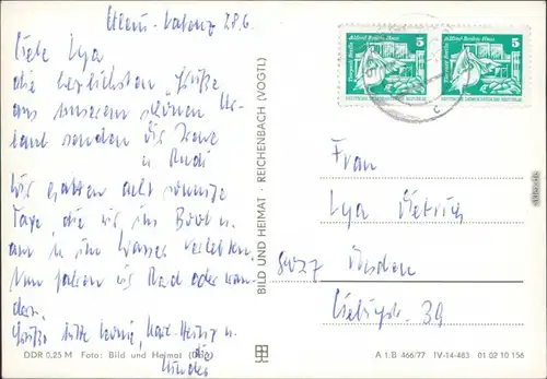 Groß Labenz-Warin (Mecklenburg)  FDGB-IG Bungalowsiedlung 1977