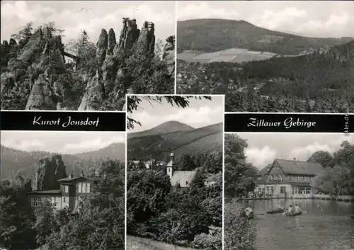 Zittauer Gebirge  Jonsberg, Nonnenfelsenbaude, Überblick, HOG Gondelfahrt 1973