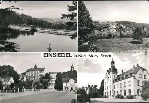 Einsiedel-Masserberg Staumauer/Talsperre, Überblick, Ortsmotive 1985