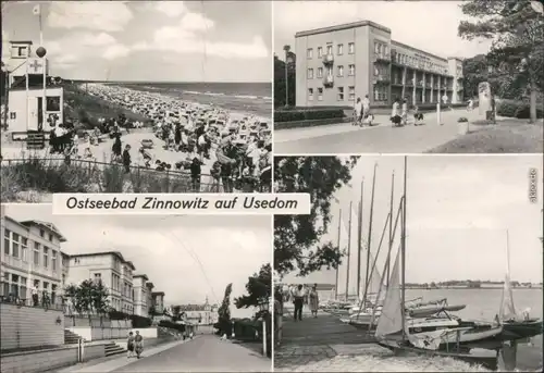 Zinnowitz Hauptzugang  Ernst-Thälmann-Heim, Promenade  Völkerfreundschaft 1979
