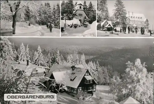 Ansichtskarte Oberbärenburg-Altenberg (Erzgebirge) Winteransichten 1988