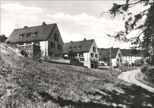 Ansichtskarte Erlabrunn-Breitenbrunn (Erzgebirge) Häuser, Straße 1981
