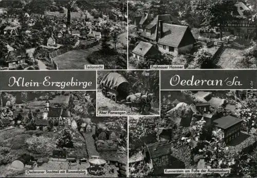 Ansichtskarte Oederan Miniaturpark Klein-Erzgebirge 1973