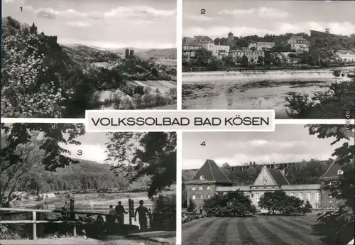 Bad Kösen Burg Saaleck,  Campingplatz, Medizinische Badeanstalt 1983