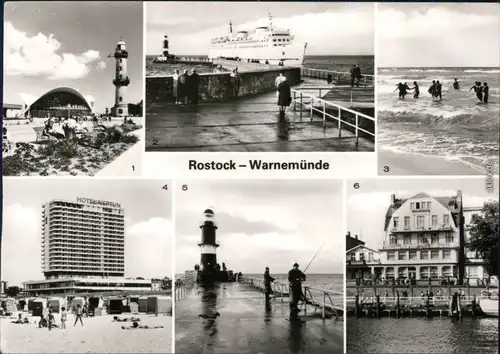Warnemünde-Rostock Konsum-Gaststätte Teepot Mole, Café und Bar Atlantic 1981