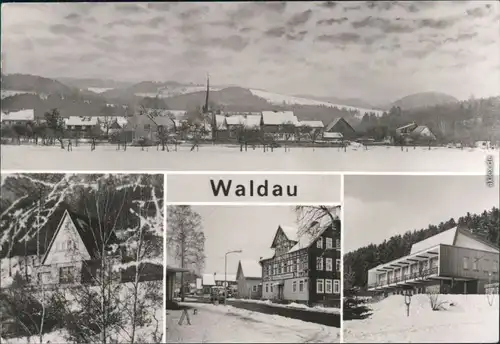 Ansichtskarte Waldau (Oberlausitz) Wykroty Panorama, Ortsmotive 1986 