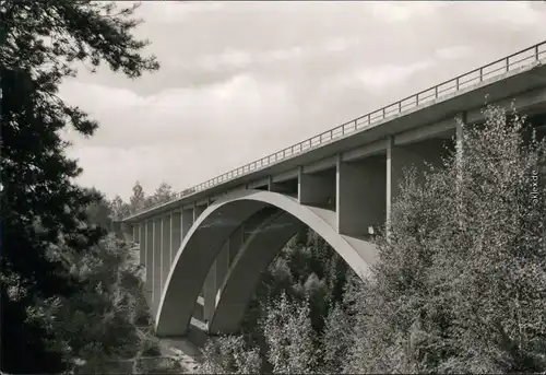 Ansichtskarte Hermsdorf (Thüringen) Brücke Teufelstal/Teufelstalbrücke 1980