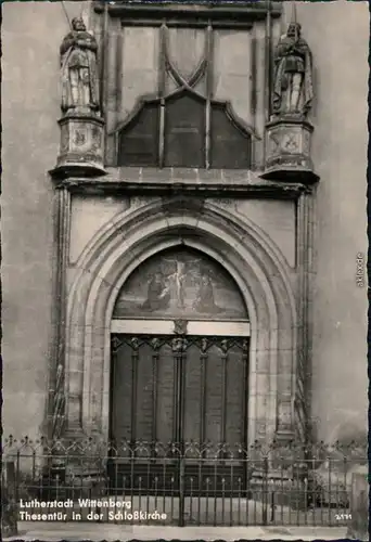 Lutherstadt Wittenberg Evangelische Schloßkirche - Thesentür 1961