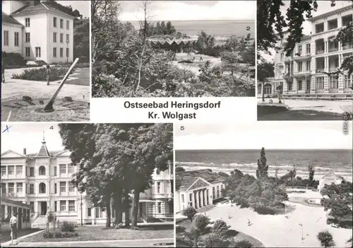 Heringsdorf Usedom Üromenade FDGB-Erholungsheim Camara M'Balia - Einheit,  1982