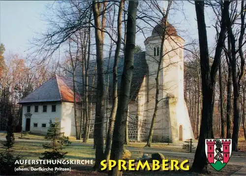 Ansichtskarte Spremberg Grodk Auferstehungskirche 1995