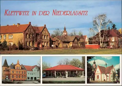 Klettwitz Clettwitz Schule, Pfarramt, Kostebrauer Straße, Arztpraxis  1995