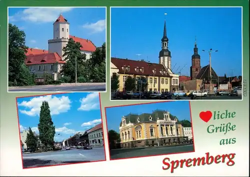 Spremberg Grodk Schloß, Rathaus und  Dresdener Straße, Biblithek 1995