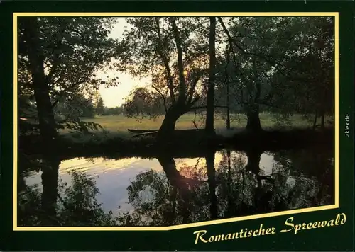 Lübben (Spreewald) Lubin (Błota) Abenddämmerung im Spreewald - Kanal 1995