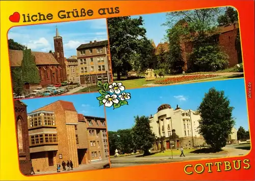 Cottbus Choćebuz Klosterkirche, Stadtmauer Töpferturm in der Klosterstraße 1995