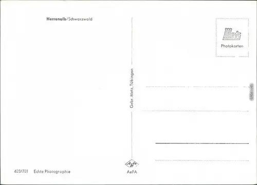 Ansichtskarte Bad Herrenalb Panorama-Ansicht 1960