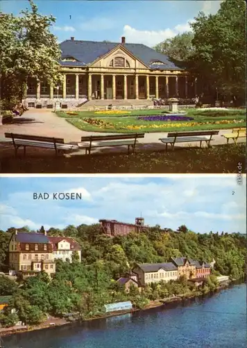 Ansichtskarte Bad Kösen Kurmittelhaus, Gradierwerk 1971