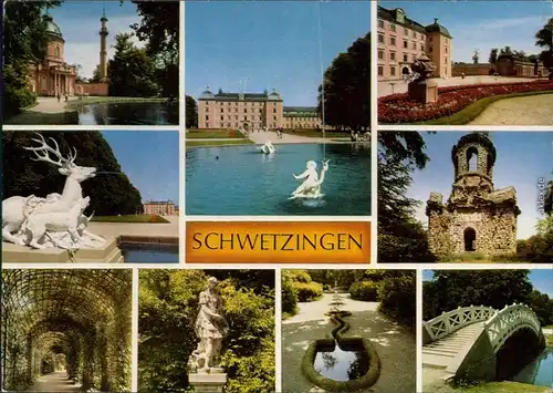 Ansichtskarte Schwetzingen Schlossgarten 1975